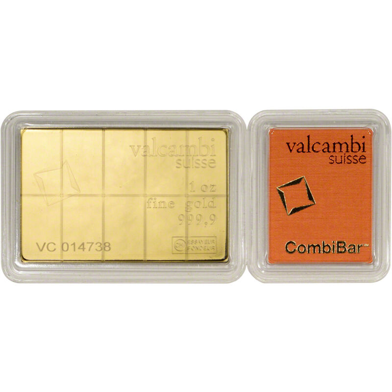 1 oz Valcambi Gold CombiBar (10 x 1/10 oz)